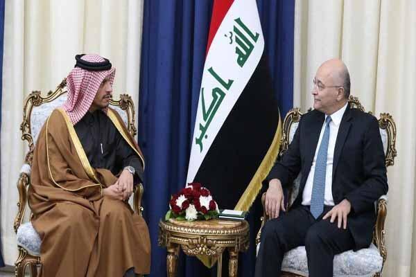 رایزنی وزیر خارجه قطر با برهم صالح رایزنی وزیر خارجه قطر با برهم صالح