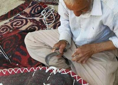 تنها هنرمند بازمانده رشته پالان دوزی گلستان در راستا ثبت ملی