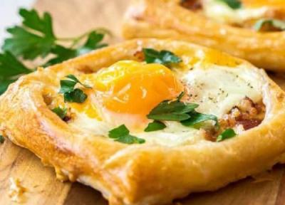 لقمه قارچ و تخم مرغ به روش کافه ای چند کالری داره؟